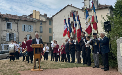 Cérémonie au square des Justes, à Aurillac